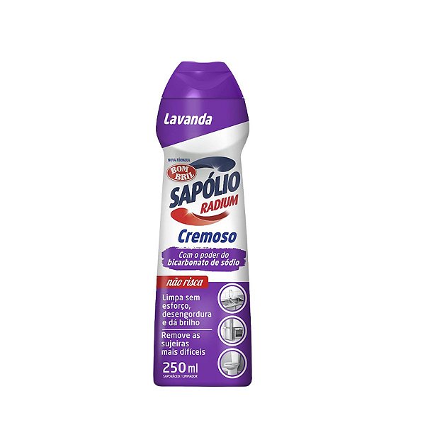 SAPONACEO CREMOSO 250ML LAVANDA SAPOLIO RADIUM BOMBRIL