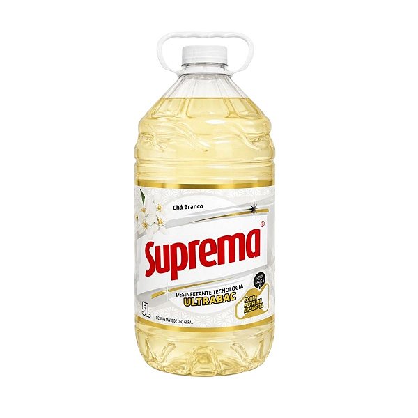 DESINFETANTE 5L CHA BRANCO ULTRABAC SUPREMA