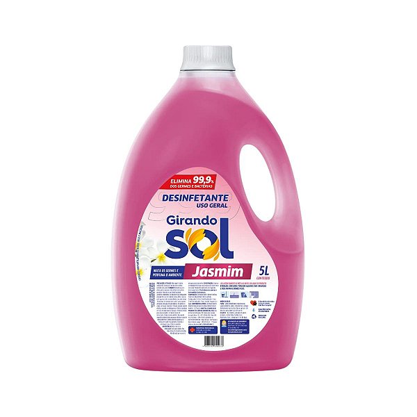DESINFETANTE 5L JASMIM GIRANDO SOL