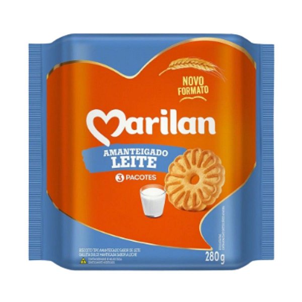 BISCOITO AMANTEIGADO 280G LEITE MARILAN