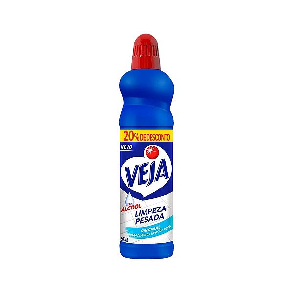 LIMPADOR LIMPEZA PESADA 500ML COM ALCOOL VEJA
