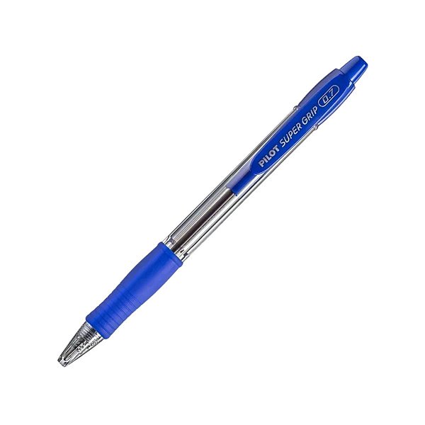 CANETA ESFEROGRAFICA RETRATIL 0.7 FINA AZUL BPS SUPERGRIP PILOT