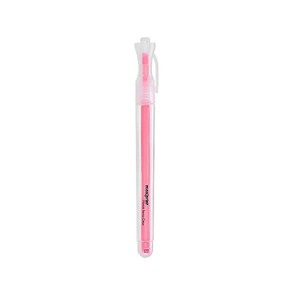 CANETA MARCA TEXTO ROSA CLEAR MAXPRINT