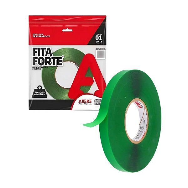 FITA ADESIVA DUPLA FACE ACRILICA 12MM X 20M ADERE