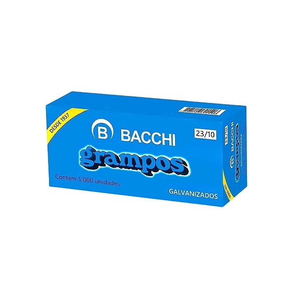 GRAMPO 23/10 GALVANIZADO C/ 5000 BACCHI