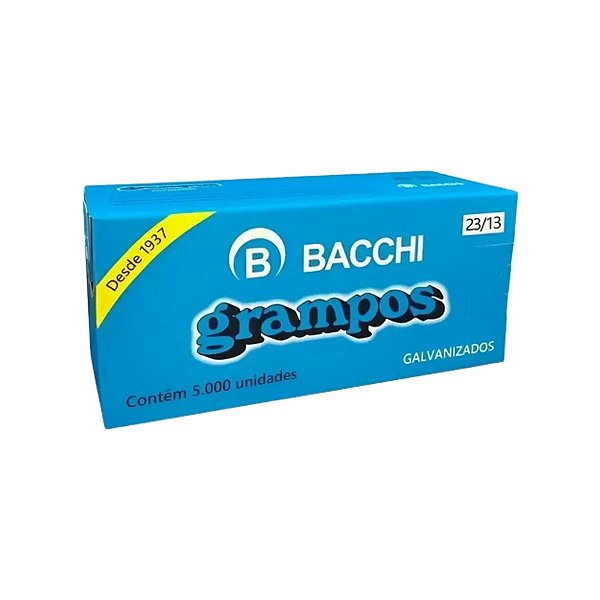 GRAMPO 23/13 GALVANIZADO C/ 5000 BACCHI