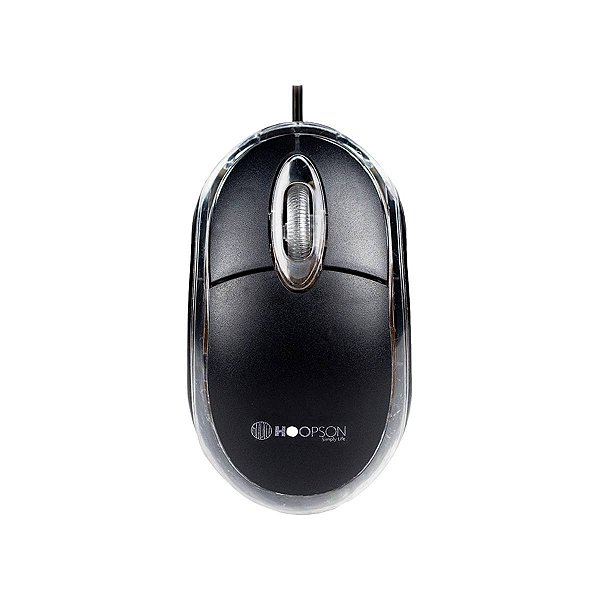 MOUSE OPTICO USB COM FIO PRETO MS-035P HOOPSON
