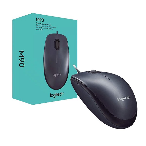 MOUSE OPTICO USB COM FIO M90 LOGITECH