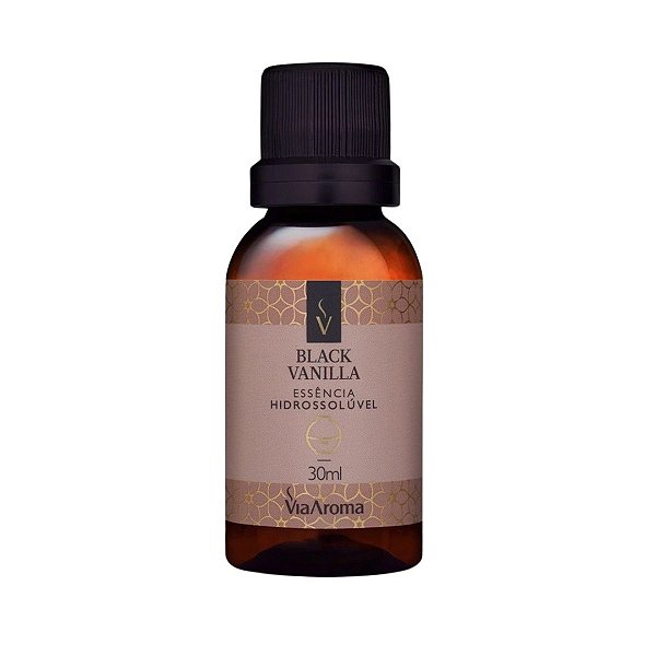ESSENCIA HIDROSSOLUVEL 30ML BLACK VANILLA VIA AROMA