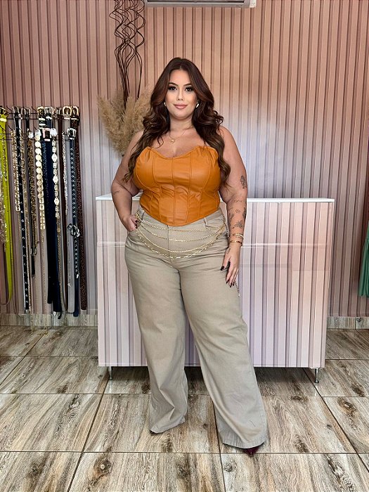 CALÇA JEANS WIDE LEG