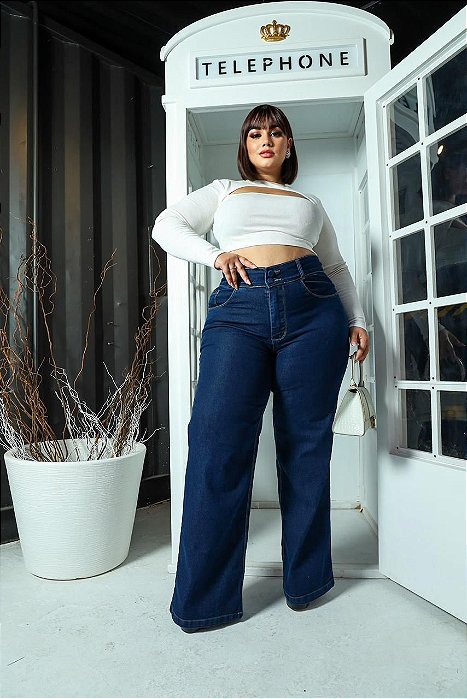 CALÇA JEANS WID LEG