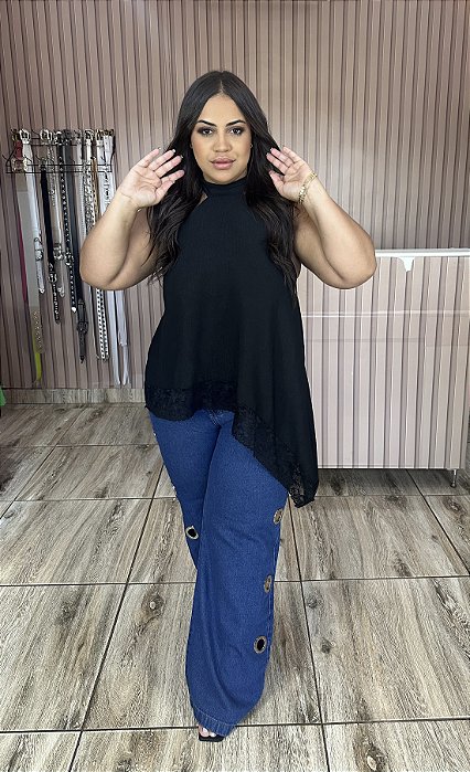 BLUSA ASSIMÉTRICA RENDA