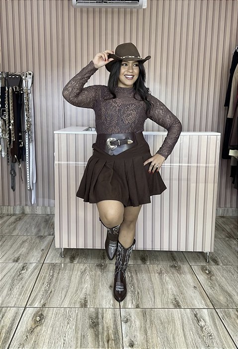 SHORT SAIA PLISSADO