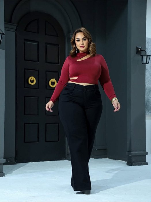 CALÇA JEANS WIDE LEG