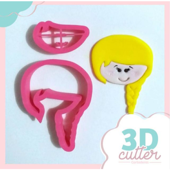 Cortador Princesa Elsa - 5cm