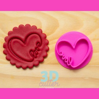 Marcador Coração Love 4,5cm