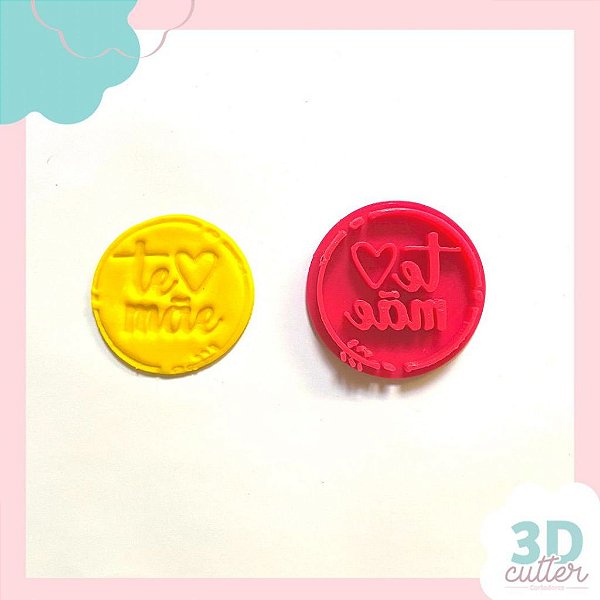 Marcador Te amo Mãe - 4,5cm