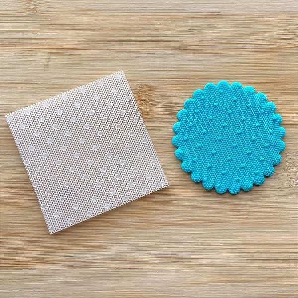 Marcador em Acrílico para Doces - Textura de Poá