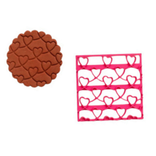 Marcador Textura de Coração 7x7cm