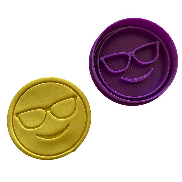 Marcador Emoji com Óculos 5,5cm