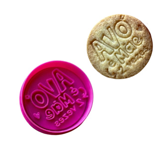 Marcador e Cortador Avó é mãe 2 vezes Para pasta Americana e Biscoitos