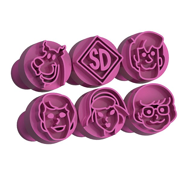 Carimbos Para Docinhos Turma do Scooby