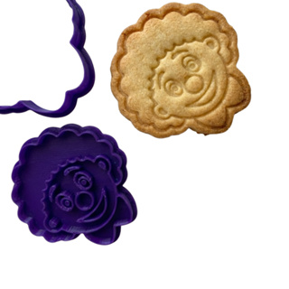 Marcador e Cortador Palhacinho Para pasta Americana e Biscoitos