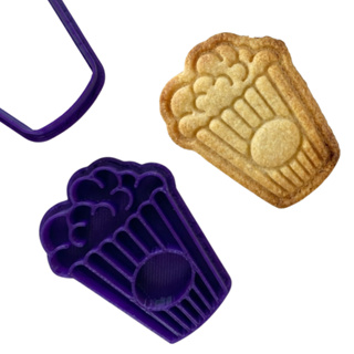 Marcador e Cortador Pipoca Para Pasta Americana e Biscoitos