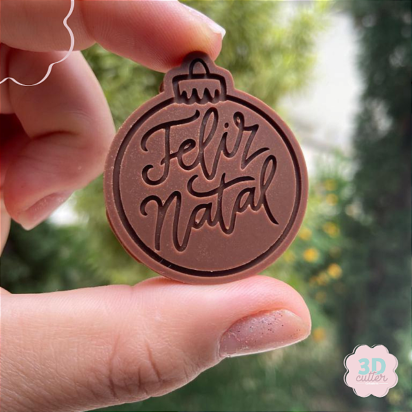 Molde de Silicone Bola de Natal - 4,5cm