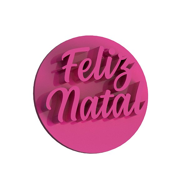 Carimbos para Docinhos (Ejetores) Feliz Natal 3cm