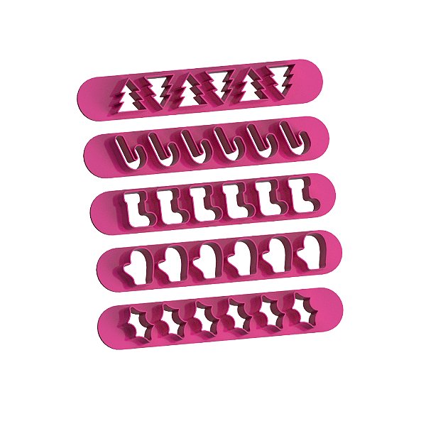 Kit Cortadores Mini Réguas Natal