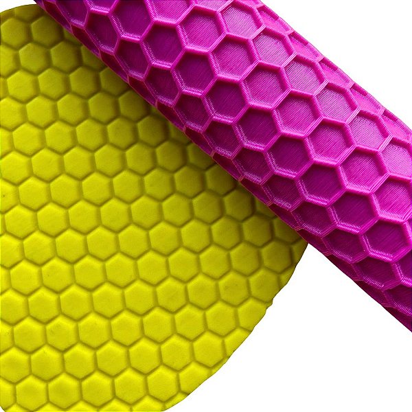 Rolo  com Textura para massas Colméia Alto Relevo 15cm