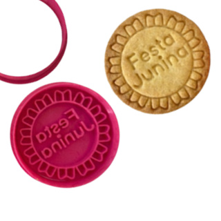 Marcador e Cortador Festa Junina 2 para biscoitos e pasta americana