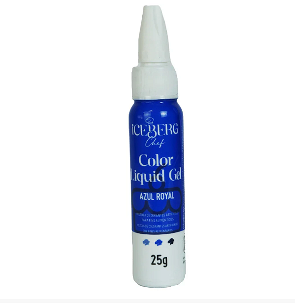 Corante Liquid Gel (AZUL ROYAL) Iceberg - 25g