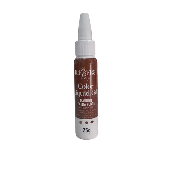 Corante Liquid Gel (MARROM EXTRA FORTE) Iceberg - 25g