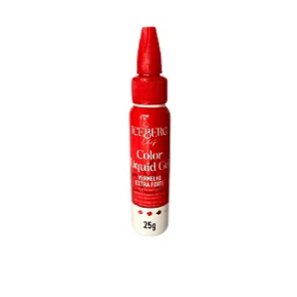 Corante Liquid Gel (VERMELHO EXTRA FORTE) Iceberg - 25g