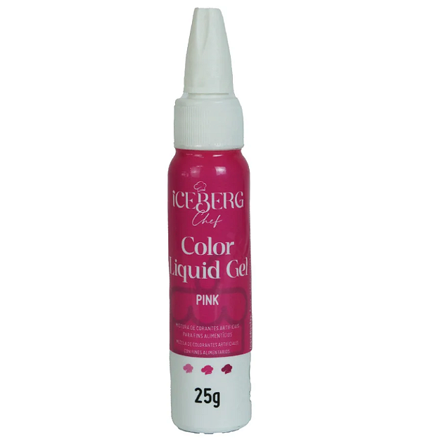 Corante Liquid Gel (PINK) Iceberg - 25g
