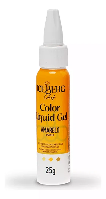 Corante Liquid Gel (AMARELO) Iceberg - 25g