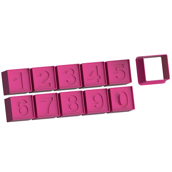 Kit Ejetores para Doces Números