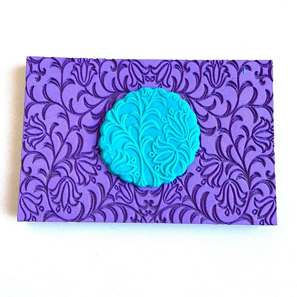 Textura Emborrachada para Pasta Americana - Flores e Folhagem