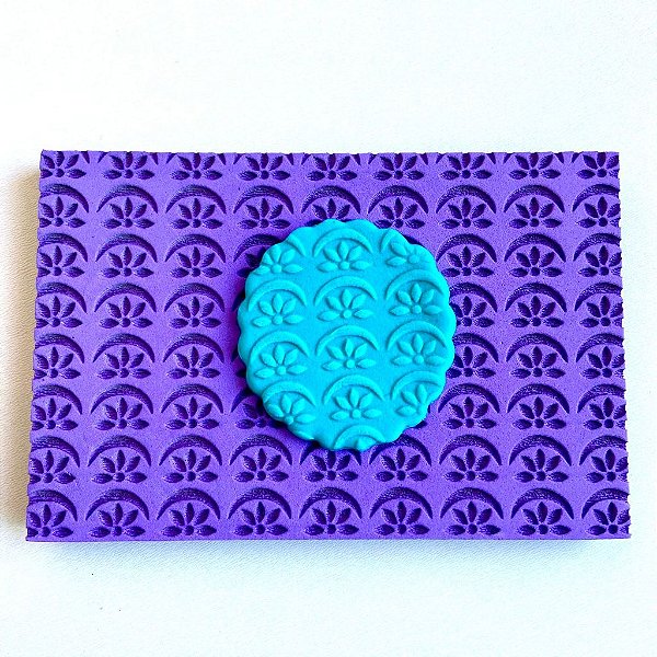 Textura Emborrachada para Pasta Americana - Flor com Arco