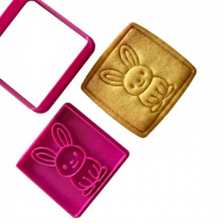 Cortador e Marcador /Coelhinho da Páscoa para biscoitos, pasta americana, bolachas e massinhas