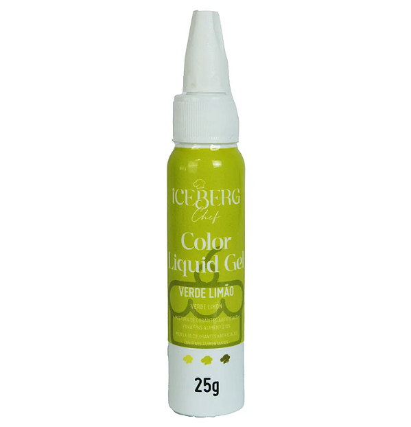 Corante Liquid Gel (VERDE LIMÃO) Iceberg - 25g