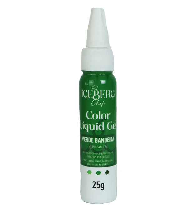 Corante Liquid Gel (VERDE BANDEIRA) Iceberg - 25g