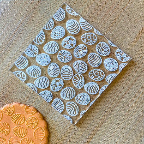 Marcador Textura Acrílica para doces - Ovos de Páscoa