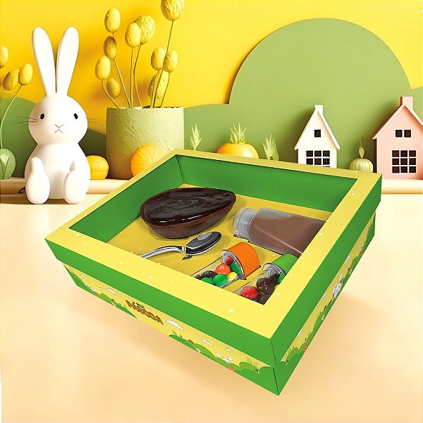 Caixa Páscoa Mini Confeiteiro 150g - Colinas de Páscoa 10 unid.