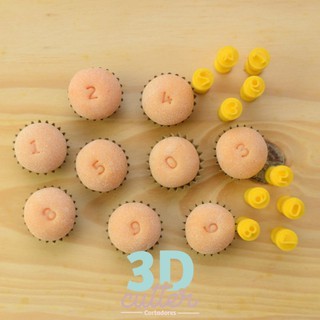 Carimbos para Docinhos Brigadeiros Numerais 1