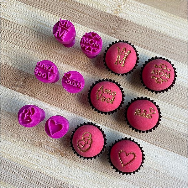 Carimbos para Docinhos Brigadeiro Dia das Mães 3