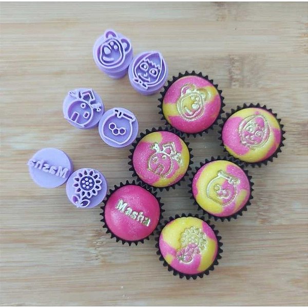 Carimbos para Docinhos Brigadeiro Menina Russa