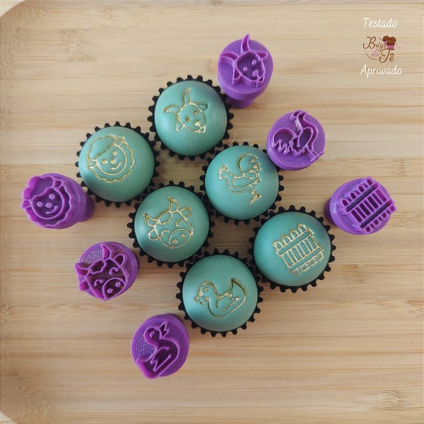 Carimbos para Docinhos Brigadeiro Fazendinha 2
